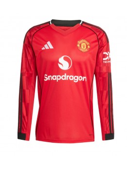 Billige Manchester United Hjemmedrakt 2025-26 Langermet